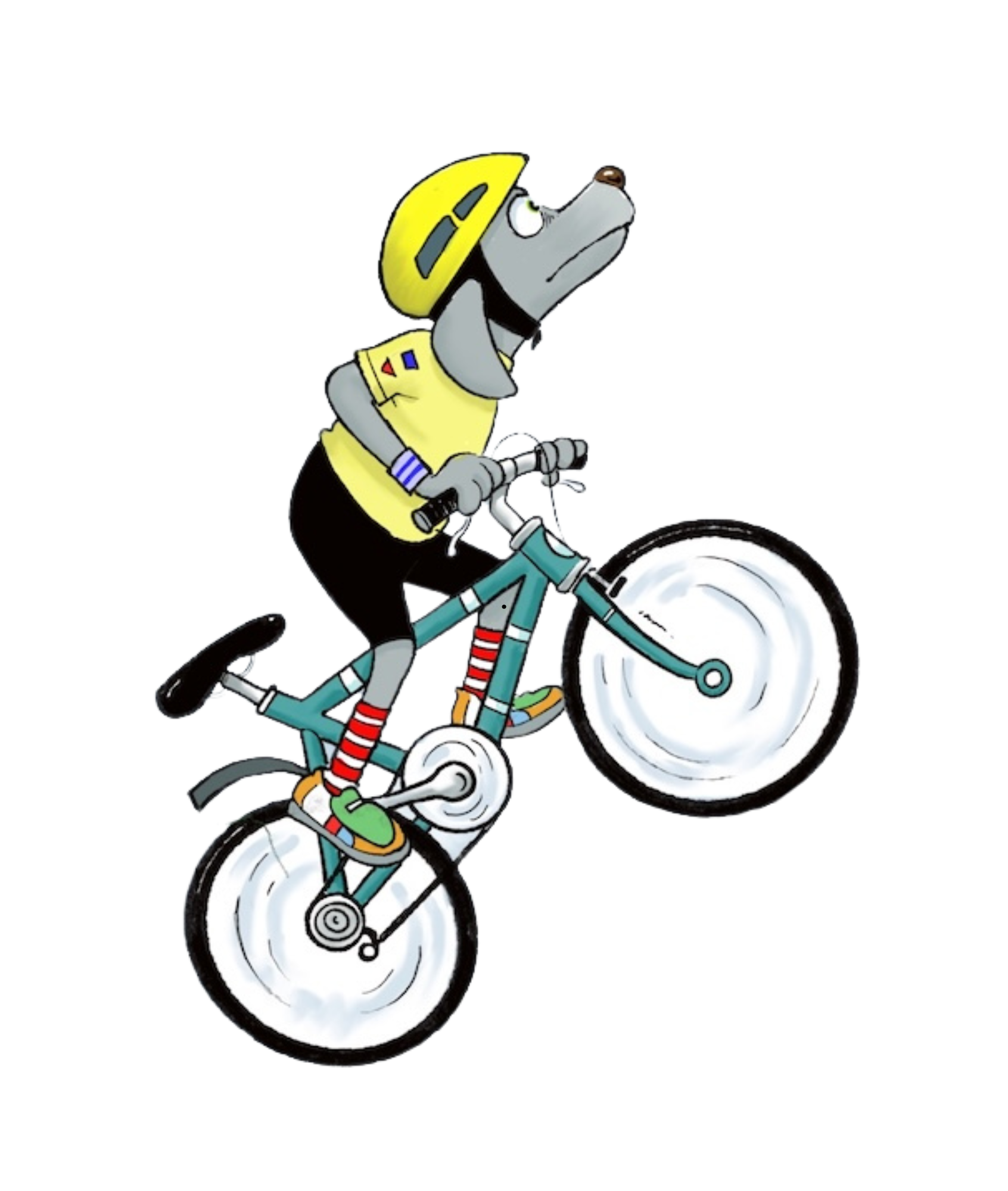 Twitchy with a bike and a map